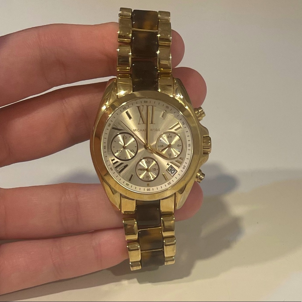 Michael Kors Mini Bradshaw Two Tone Womens Watch MK5973